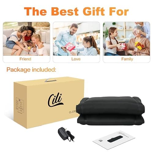 CILI Full Body Massage Mat with Heat, Vibration Back Massage Pad, Full Body Massager for Bed Chair Sofa, Massage Mattress Pad thumbnail 9