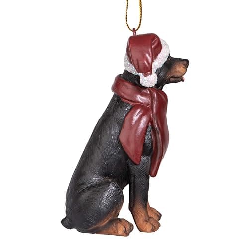 Rottweiler christmas holiday ornaments thumbnail 4