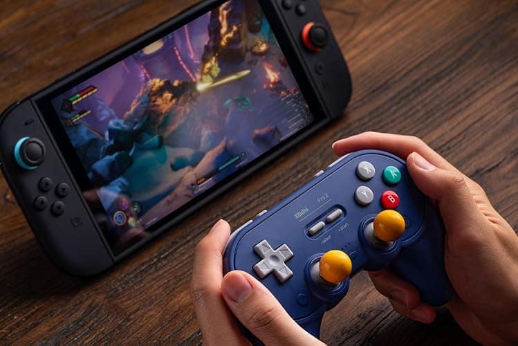 8Bitdo Pro 3 Bluetooth Controller with Swappable ABXY Buttons, TMR Joysticks, Hall Effect Triggers, Pro Back Buttons, Charging Dock, for Switch/Switch 2, Windows, Apple, SteamOS, Android - Purple thumbnail 7