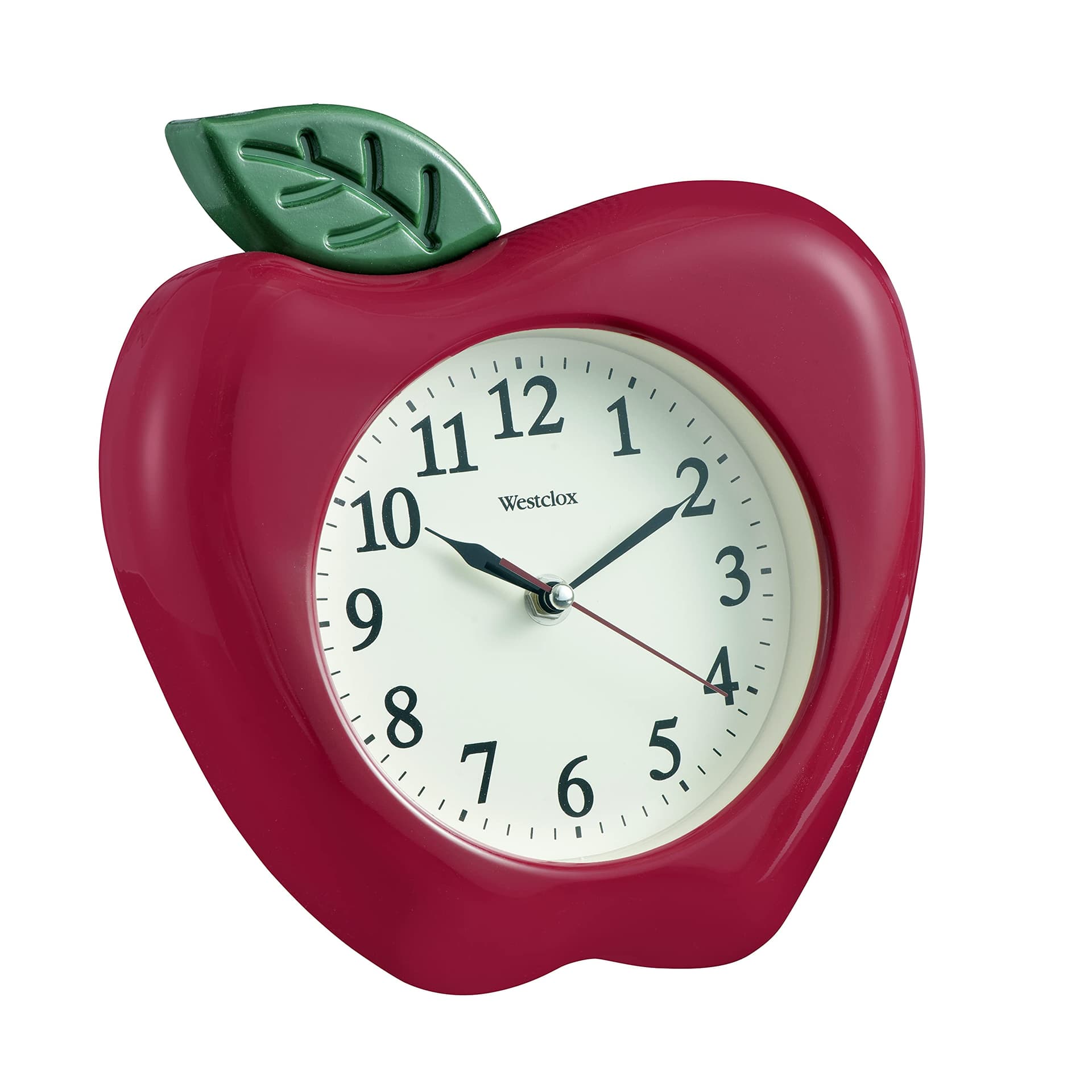 Westclox RA37340 3-Dimensional Apple 10" Wall Clock, Multicolor - Image 1