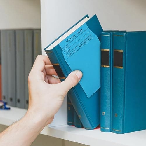 FYSUIMU 240 Pcs Library Pocket Envelopes and Books Cards Include 120 Self Adhesive Envelopes and 120 Due Date Note Cards 6 Pastel Colors Envelop for Book Checkouts Classroom Office Library Supplies thumbnail 6