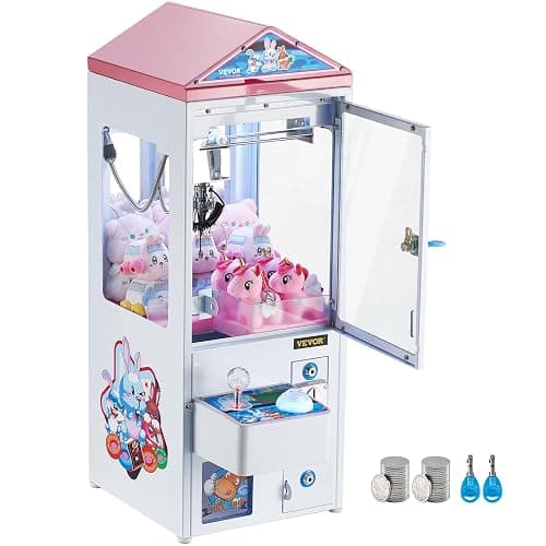 VEVOR Claw Machine, 0-3” Jaw Diameter 0-5” Jaw Lifting, Crane Prize Grabber Commercial Arcade Game Toys, Cool Fun Grab-and-Win Machine w/Light and Sound, Dispenser Vending Toy for Kids,Boys &Girls - Image 1