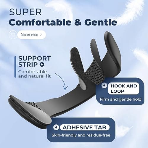 Nasal Strips for Snoring | Extra Strength Snoring Solution Nose Strips | Improve Breathing and Sleep Quality (30 Count, Black) thumbnail 2