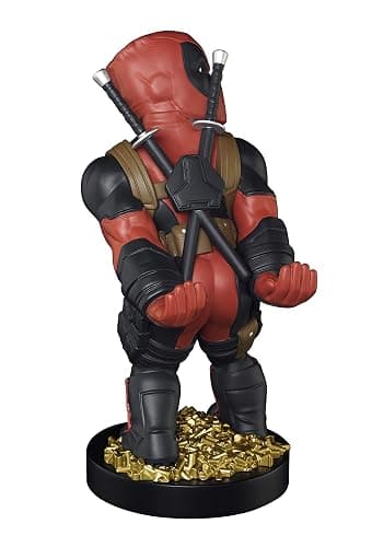 Exquisite Gaming: Marvel: Deadpool Rear View - Original Mobile Phone & Gaming Controller Holder, Device Stand, Cable Guys, Licensed Figure Red thumbnail 3