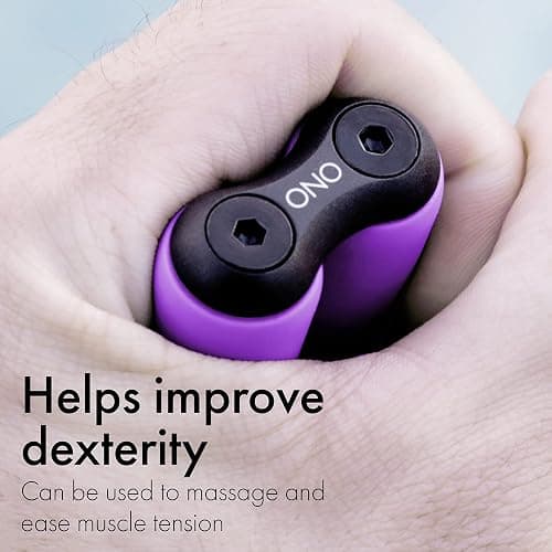 ONO Roller - Handheld Fidget Toy for Adults | Help Relieve Stress, Anxiety, Tension | Promotes Focus, Clarity | Compact, Portable Design (Junior Size/ABS Plastic, Purple) thumbnail 9
