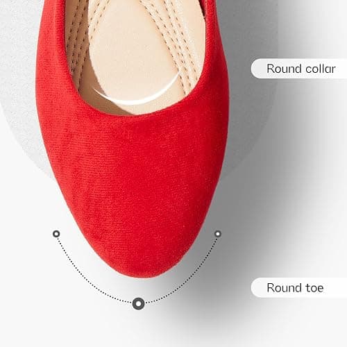 Shupua Flats for Women Round Toe Flat Shoes Dressy Black Ballet Flats Comfortable Womens Dress Shoes Ballerina Flats for Work thumbnail 5