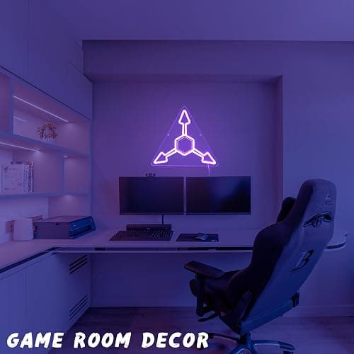 Murder Uzi Neon Sign For Wall Decor Dimmable USB Powered Absolute Solver Neon Light for Gaming Room Man Cave Decor Ideal Modern LED Light for Fans(13.2 * 11.5inch) - Purple thumbnail 6