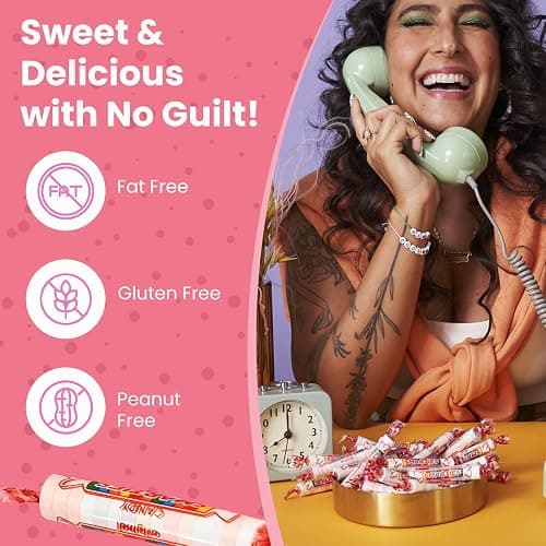 Smarties Candy Bulk Rolls Original Flavor, Gluten & Vegan Free, Classic Sweetness from Family Owned Company Since 1949, Peanut-Free & Dairy-Free, Perfect Halloween, 1 lb Bag thumbnail 2
