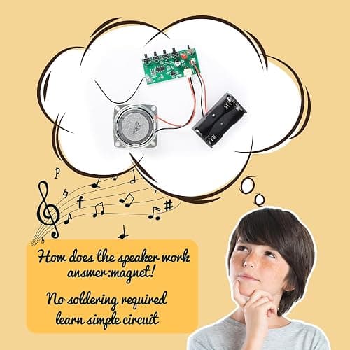 Science Kits for Kids Age 8-12 12-14, STEM Kits for Kids Age 8-10, STEM Toys Build Your Own FM Radio Kit, DIY Electronic Snap Circuits Projects Gifts for Teen Girls Boys 9 11 13 15 16+ (Classic Wood) thumbnail 5