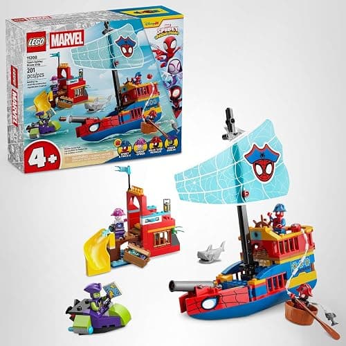 LEGO Marvel Spidey and His Amazing Friends Team Spidey Pirate Ship Building Toy for Kids - Super Hero Pretend Play Set for Preschool Boys & Girls, Ages 4+ - Gift Idea for Birthdays - 11208 thumbnail 7