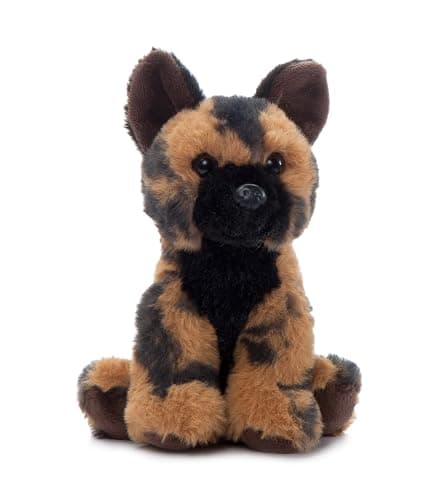 The Petting Zoo African Wild Dog Stuffed Animal, Babiez, Kids Gifts, 6 in | Wild Onez African Wild Dog Realistic Wildlife Zoo Animals by Zoologee. Great Toys for Girls and Boys. Plush Gifts for Kids - Image 1