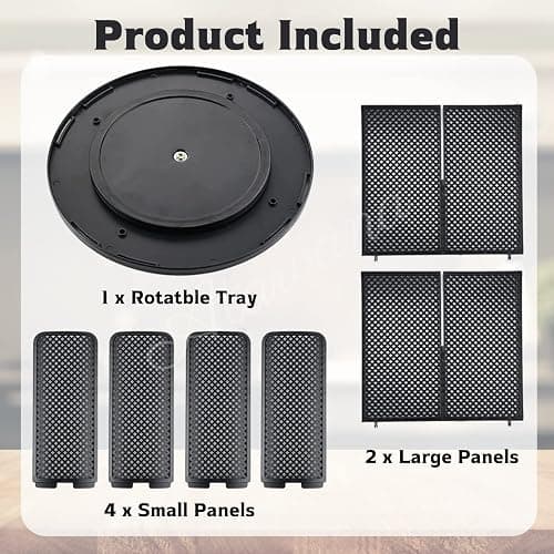 Rotatable Coffee Cup Dispenser with 4 Compartments, Atavarna Cups and Lids Holder for 5-16oz Cups Organizer for Restaurant, Coffee Station, Bar, Office, Home-9.25" x 9.25" x 8.66" - Black thumbnail 6