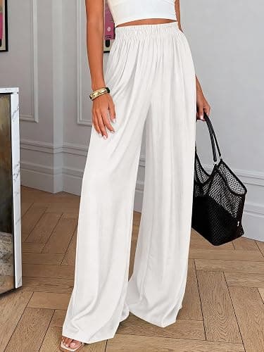 BTFBM Wide Leg Pants Woman Spring 2026 Pockets Loose Flowy Trousers Lounge Palazzo Pant Beach Vacation Clothes thumbnail 4