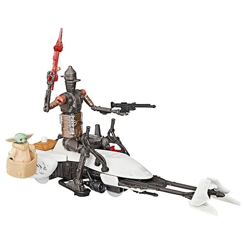 STAR WARS Epic World of Action IG-11 & Grogu Speeder Bike, 4-Inch Scale Action Figures & Vehicle, Toys for Boys & Girls Ages 4+ thumbnail 9