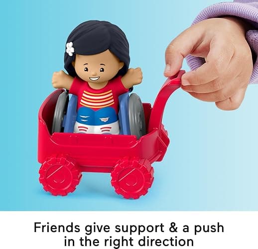 Fisher-Price Little People Toddler Toys Play for All Figure and Accessory Pack 9-Piece Set for Pretend Play Ages 1+ Years thumbnail 5