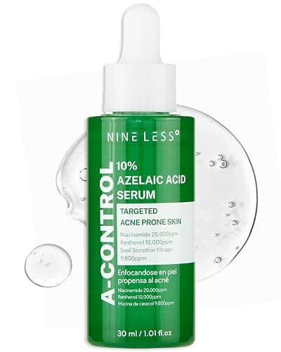 Nineless 10% Azelaic Acid Serum with Snail Mucin & Centella - Redness Relief & Dark Spot Corrector for Face - Potent Soothing Formula for Acne-Prone Skin - K-Beauty Skin Care, 1.01 fl.oz - Image 1