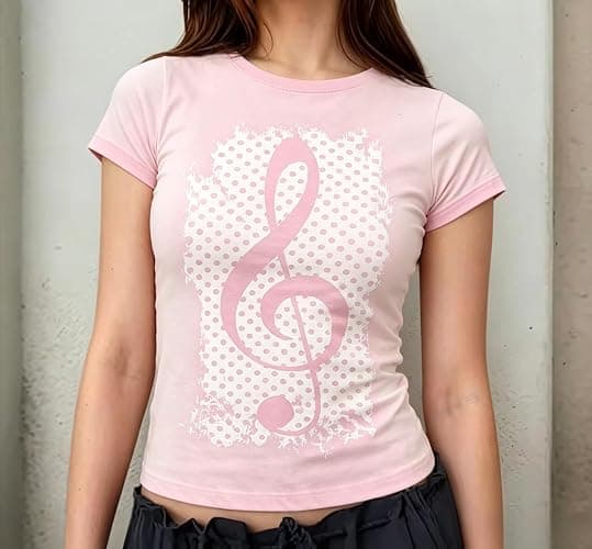 Kawaii Cutecore Harajuku Graphic Tee Teen Girls Whimsy Twee Cute 2000s Fairy Grunge Preppy Tops Y2k Clothes thumbnail 2