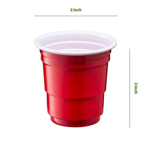GUSTO [2 oz. - 100 Count Mini Shot Glasses Disposable - Red Jello Shot Cups for Parties and Events (Formerly Comfy Package) thumbnail 3