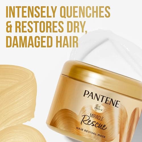 Pantene Hair Mask, Deep Conditioning Hair Mask for Dry Damaged Hair, Miracle Rescue, 190 mL Bronze,1 thumbnail 2