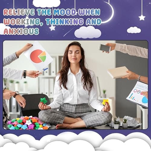 64 Pcs Christian Star Stress Balls Bulk for Kids Jesus Bible Quotes Motivational Balls Mini Foam Stress Relief Star Ball Toy Colorful Squeeze Fidget Office Stress Anxiety Relief Toy Party Favors thumbnail 4