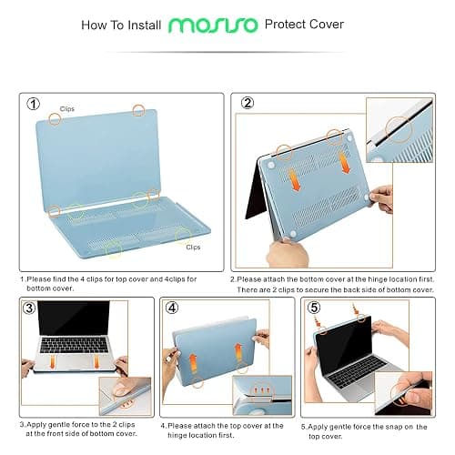 MOSISO Compatible with MacBook Pro 15 inch Case 2019-2016 Release A1990 A1707 with Touch Bar, Plastic Leopard Grain Hard Shell Case & Keyboard Cover Skin & Screen Protector, Black thumbnail 3