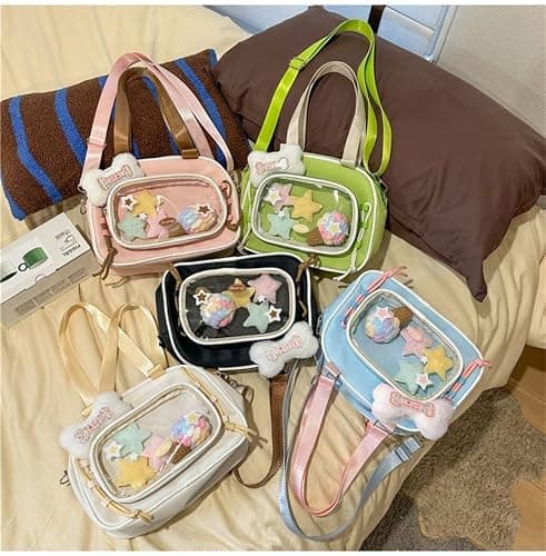 Itabag cute plush bone Crossbody Bag anime pin display star shoulder bag thumbnail 3