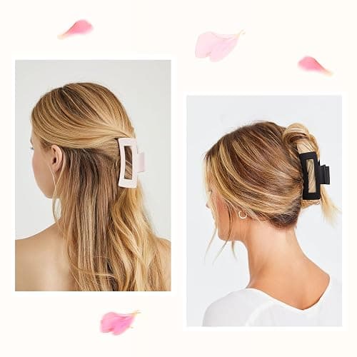 12 Pack Hair Clips for Women, Medium Claw Clips for Thin Thick Hair, Strong Hold Matte Finish – Brown thumbnail 3