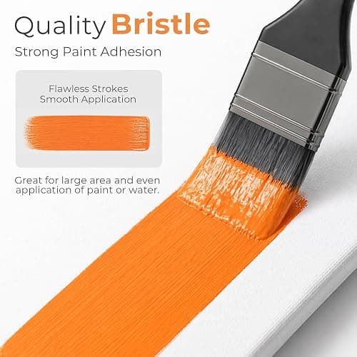 Nicpro 36pcs Paint Brush Set,Professional Paintbrushes for Acrylic Painting | Includes Palette Knife and Canvas Roll, Suitable for Artists and Beginners for Acrylic Painting, Oil, Watercolor, Gouache thumbnail 2