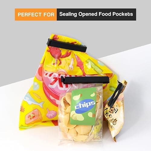 Redamancy 40 PCS Pince Sachet Alimentaire, Longueur 6/11cm Clip Fermeture Sachet en Plastique, Pince Alimentaire, pour Sachets Bonbons Biscuits Snack thumbnail 4