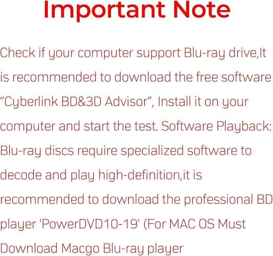 External Blu Ray Drive,Portable Bluray Player Writer Reader,CD Burner with USB 3.0 typc C Port& SD Card,DVD & CD-ROM +/-RW,External Blu-Ray Drives for PC Laptop Desktop Windows Mac Linux Computer thumbnail 2