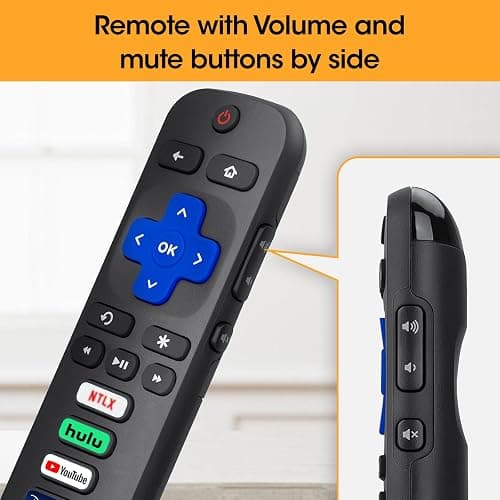 3 Pack Replacement Remote Control Only for Roku TV, Compatible for TCL Roku/Hisense Roku/Sharp/Philips/Onn Roku (Not for Roku Stick and Box) thumbnail 3