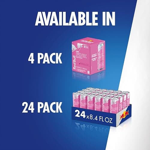 Red Bull Wild Berries, Pink Edition, with 80mg Caffeine plus Taurine & B Vitamins, 8.4 Fl Oz, 6 Packs of 4 Cans (Pack of 24) thumbnail 8