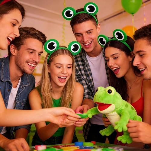 Soochat Frog Headband Cute Frog Eye Head Band Hair Band for Halloween Dress-Up Party Supplies Christmas Decorations thumbnail 8