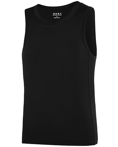 RIKUAOU Boys Compression Tank Tops Athletic Quick Dry Sleeveless Undershirts, Soft Tagless Base Layer Shirt for Kids Youth - Image 1