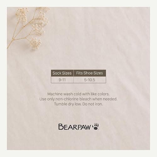 BEARPAW 4 Pair Pack Cozy Super Soft Lounge Socks Multi Pattern Crew Socks thumbnail 7