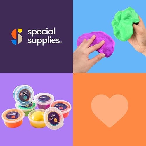 Special Supplies Therapy Putty for Kids and Adults - Resistive Hand Exercise Stress Relief Therapy Putty Kit, Set of 6 Strengths, 3 Ounces of Each Putty thumbnail 8