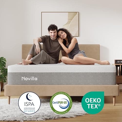 Novilla King Size Mattress, 12 Inch Gel Memory Foam King Mattress for Cool Night & Pressure Relief, Medium Plush Feel with Motion Isolating, Bliss thumbnail 7