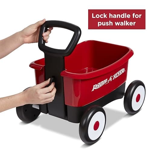 Radio Flyer Push & Pull Walker Wagon, 2-in-1 Wagon, Ages 1-4, Red Walker Toy - My 1st Wagon thumbnail 5