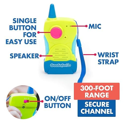 Educational Insights GeoSafari My First Walkie Talkies 2-Pack - Walkie Talkies for Kids, Kids Outdoor Toys, Camping and Adventure Toy, Kid-Friendly Handheld Radios for Girls & Boys Gifts Ages 4+ thumbnail 5