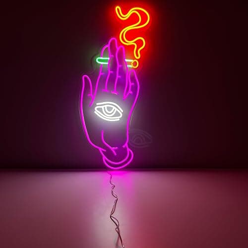 Neon sign hand thumbnail 3