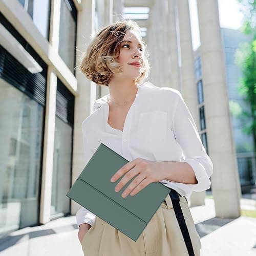 BQDIYOO Keyboard Case for iPad 9th/8th/7th Generation(2021/2020/2019), 10.2 inch iPad 9/8/7 Case with Keyboard, Auto Wake Sleep Cover with Pencil Holder, Dark Green thumbnail 8