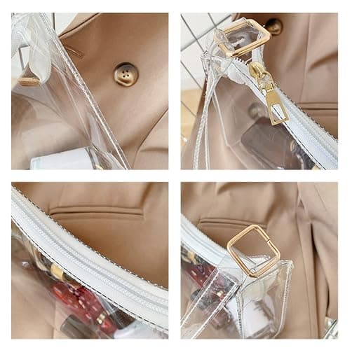 Lackycc Clear Bag for Stadium Events Women's Purse Handbags Small Purse shoulder bag Crossbody Bag thumbnail 5