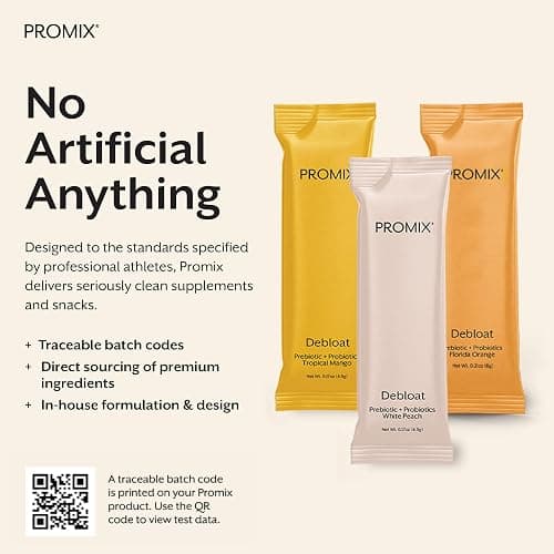 ProMix Nutrition Debloat Prebiotics and Probiotics - Digestive Health, Nausea Relief, Gut Repair, and Bloating Relief for Women and Men - Variety Pack - 12 Servings (Pack of 12) thumbnail 6