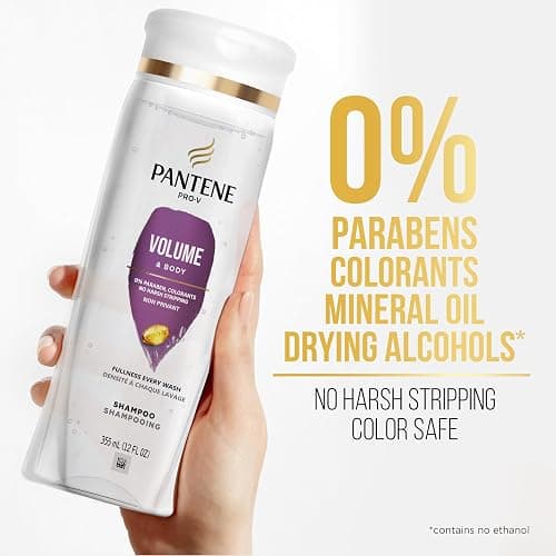 Pantene PRO-V Volume & Body Shampoo, 12.0oz thumbnail 3