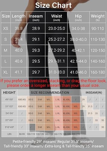 YEOREO Workout Leggings Womens No Front Seam Straight Leggings 29"/ 31.5"/ 33"/ 35" High Waist Buttery Eddiy Gym Yoga Pants thumbnail 5