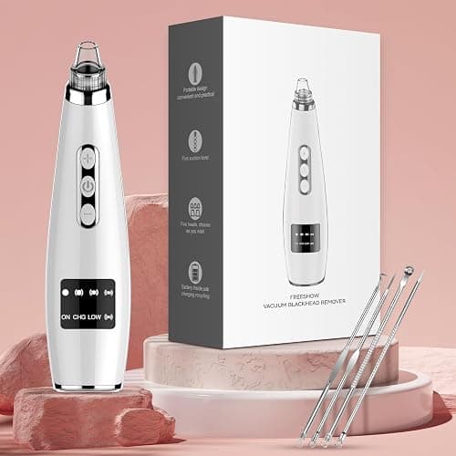 Blackhead Remover Pore Vacuum Upgraded Facial Pore Cleaner Electric Comedone Whitehead Extractor Tool-5 Suction Power,5 Probes,USB Rechargeable Blackhead Vacuum Kit for Women & Men thumbnail 7