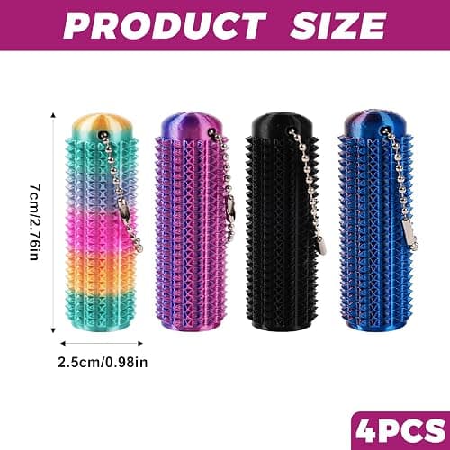 fidget toys 4PCS 3D Printed Fidget Toy Little Ouchies Pain Fidget FeiatPogra Spiky Fidget Clicker for Adults & Teens Sensory Pain Stimming Fidgets for Stress Relief & Focus 3D Printed Fidgets thumbnail 3