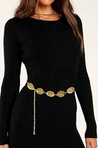 Voenkca Western Belts for Woman-Cowgirl-Cowboy-Country-Chain-Belt thumbnail 4