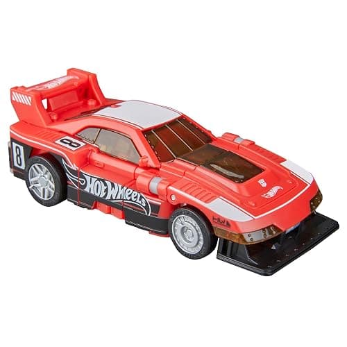 Transformers Collaborative Hot Wheels® x GT-Scorcher, Deluxe Class 5-Inch Robot Action Figure Converts to Racecar, Ages 8+ thumbnail 13
