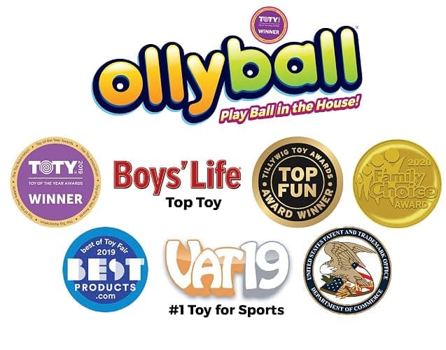Ollyball Classic, 12" - The Ultimate Indoor Kickball for Kids and Parents! Kick it. Color it. Play Ball in The House. thumbnail 3